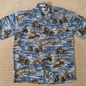 Men's Large Hawaiian Shirt w/Pocket (A295)